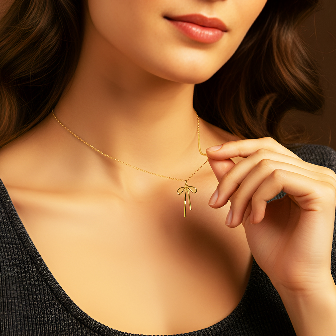 Elysia Bow Necklace - Image 2