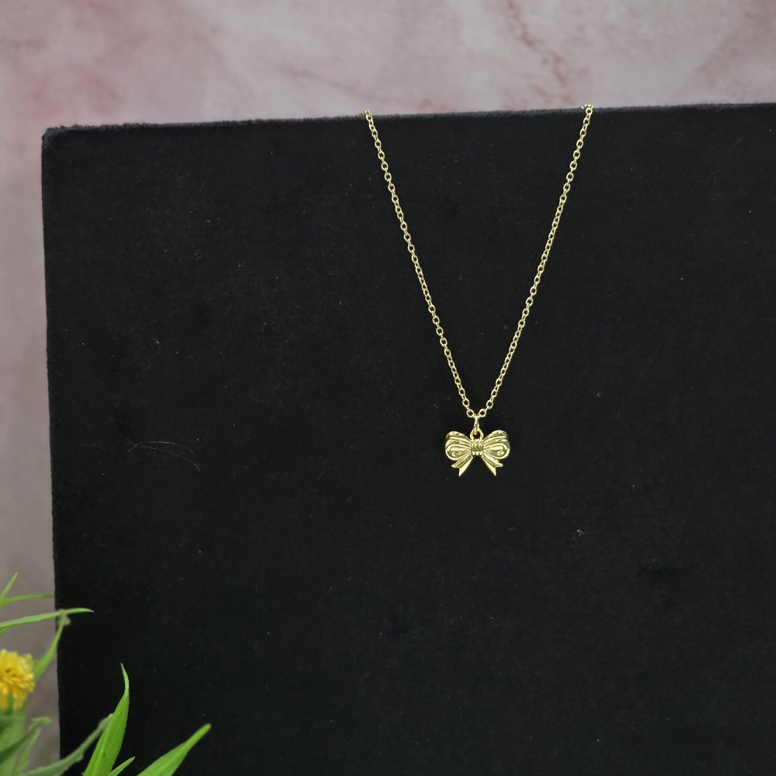 Rosette Bow Necklace - Image 3